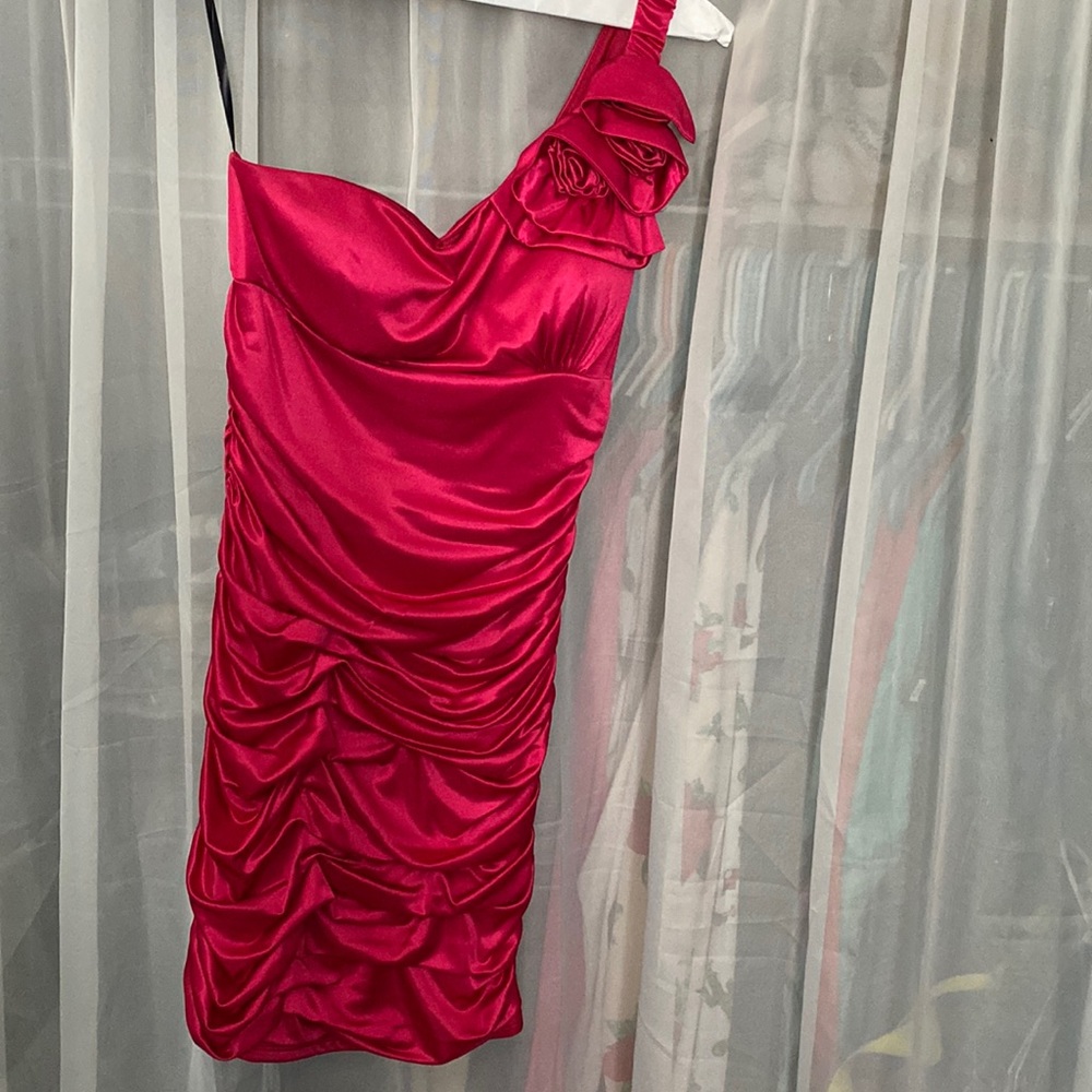 Hot pink cocktail dress